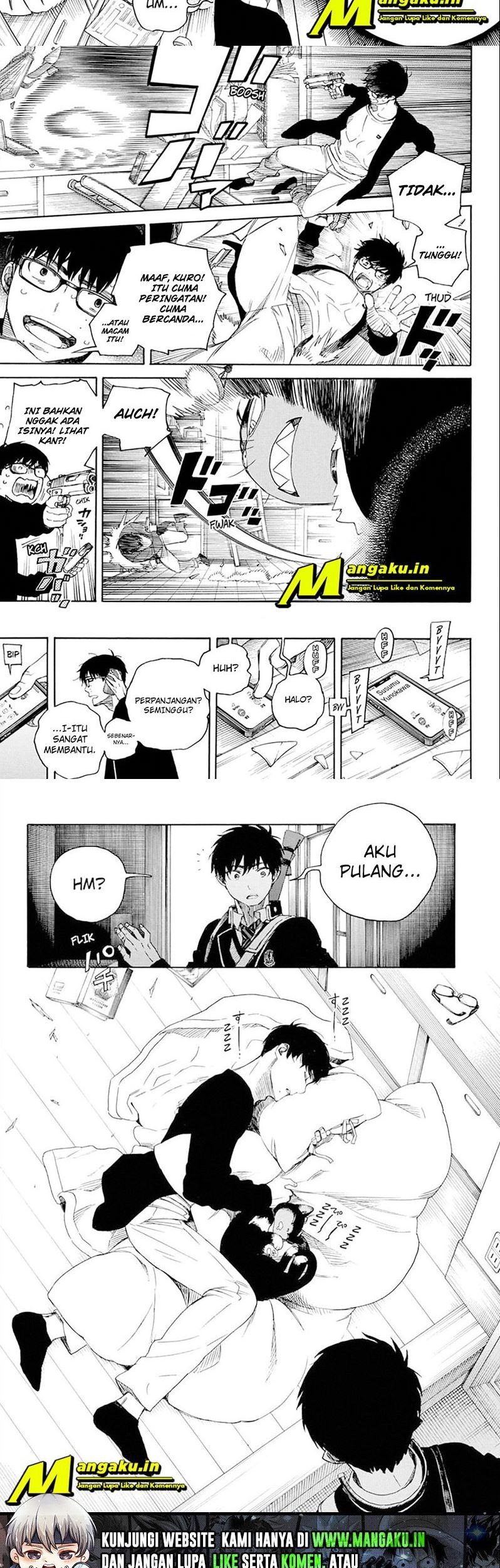 Ao no Exorcist Chapter 135.5 Gambar 9