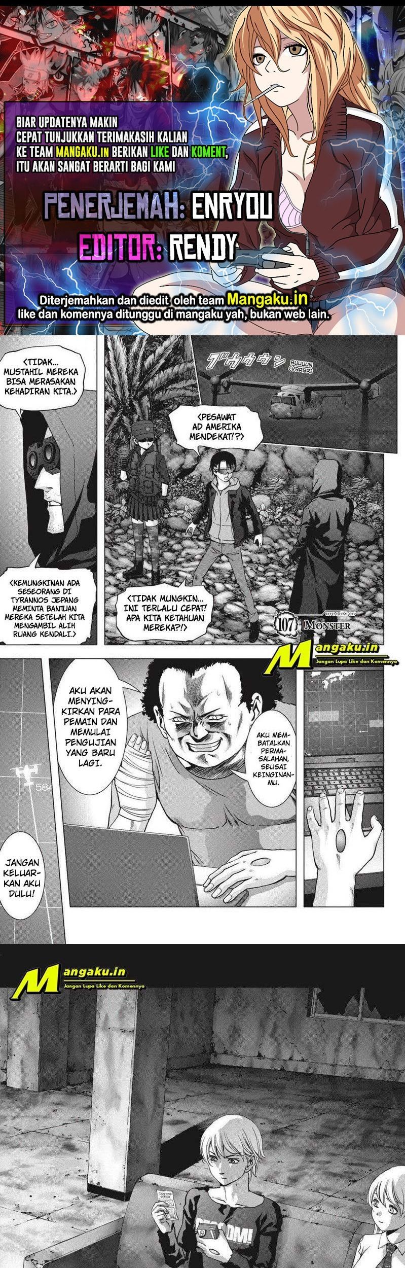 Baca Komik Btooom! Chapter 107.1 Gambar 1