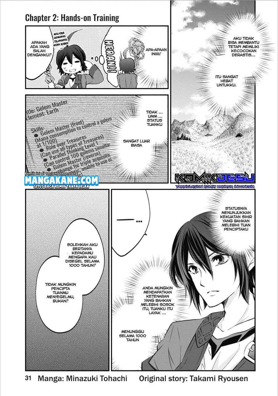 Baca  Arafoo Shachiku no Golem Master Chapter 2 Gambar 2