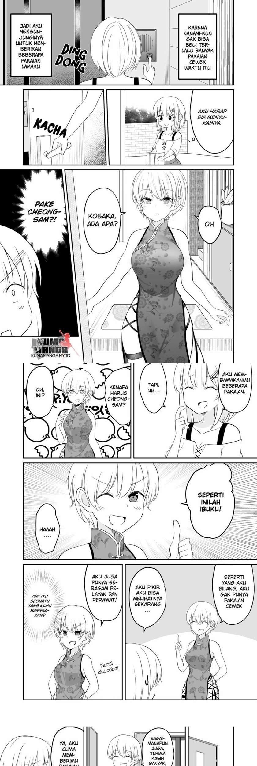 Baca Komik Asa Okiru to Random de Ironna Type Onnanoko ni Natchau Otokonoko no Hanashi Chapter 6 Gambar 1