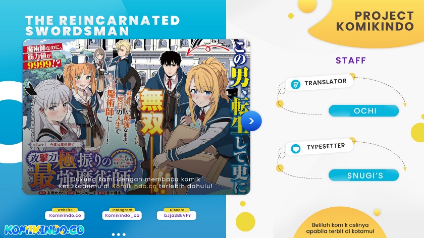 Baca Komik The Reincarnated Swordsman With 9999 Strength Wants to Become a Magician! Chapter 01.5 Gambar 1