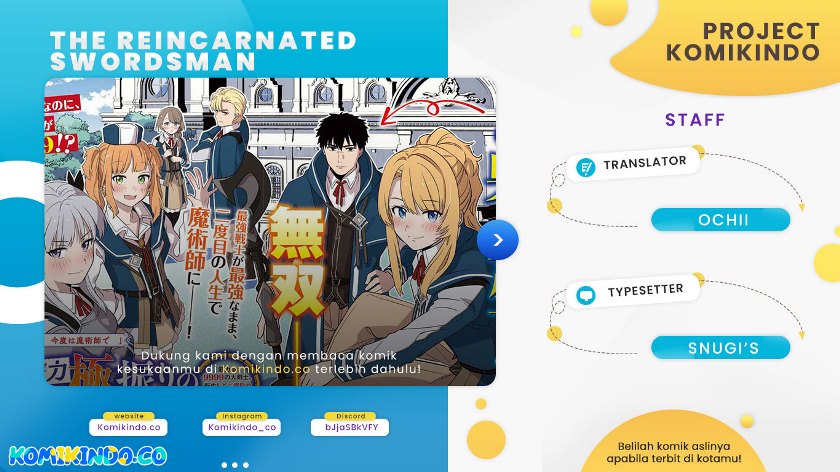 Baca Komik The Reincarnated Swordsman With 9999 Strength Wants to Become a Magician! Chapter 01 Gambar 1