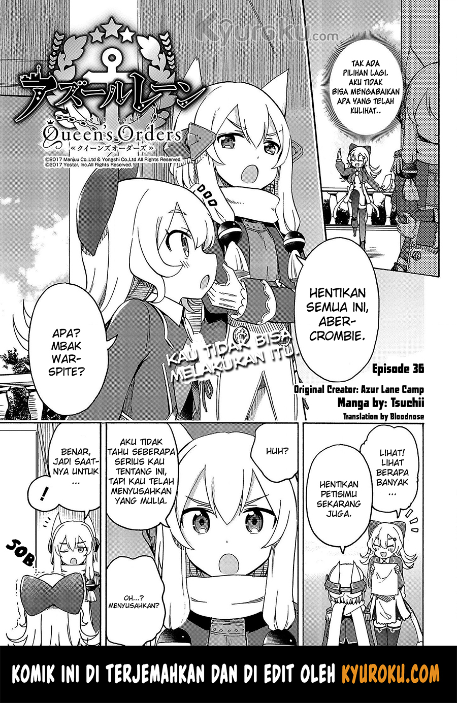Baca Komik Azur Lane Queen's Orders Chapter 36 Gambar 1