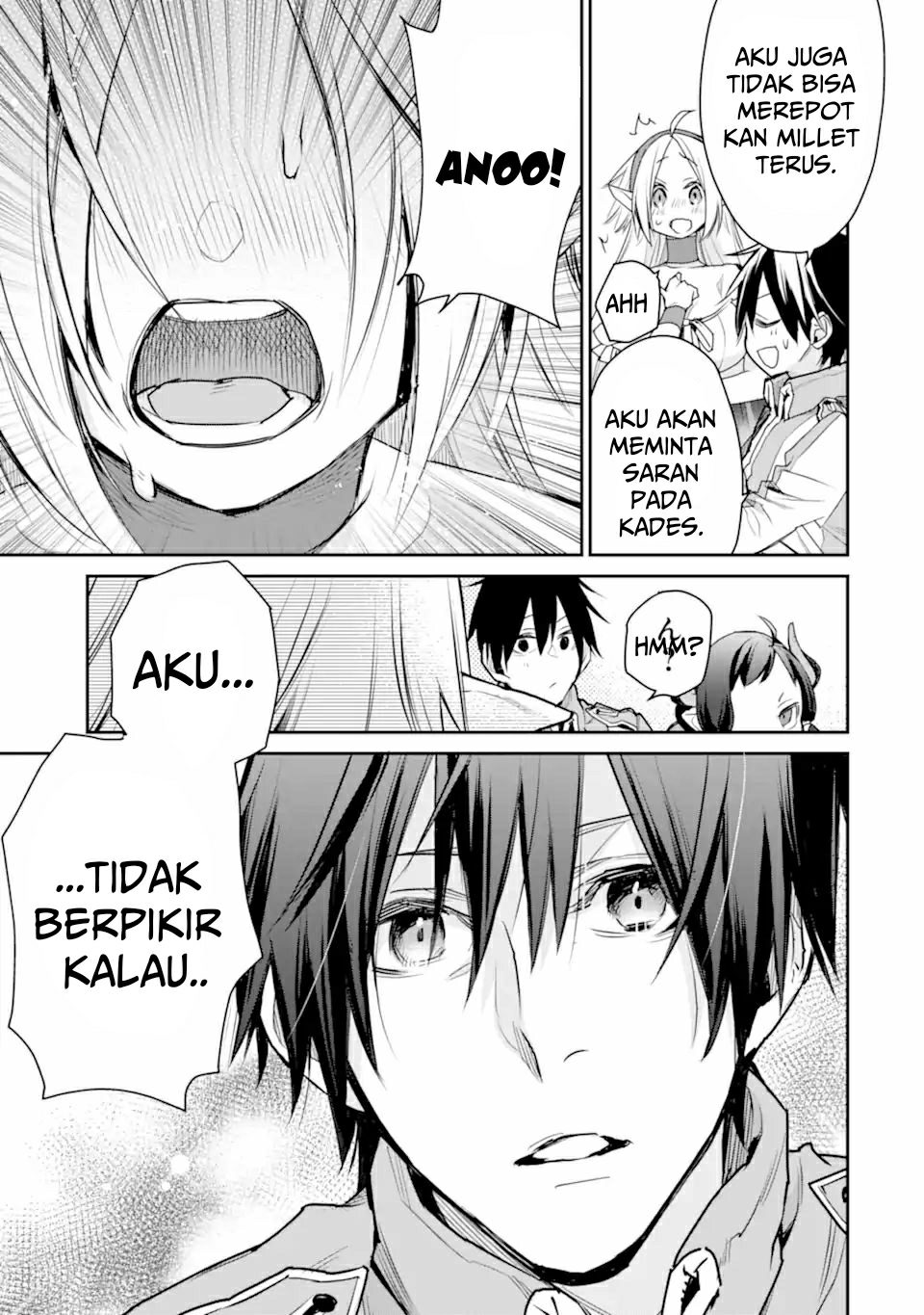 Saikyou no Madoshi. Hisa ni Ya wo Ukete Shimatta no de Inaka no Eihei ni Naru Chapter 26.2 Gambar 13