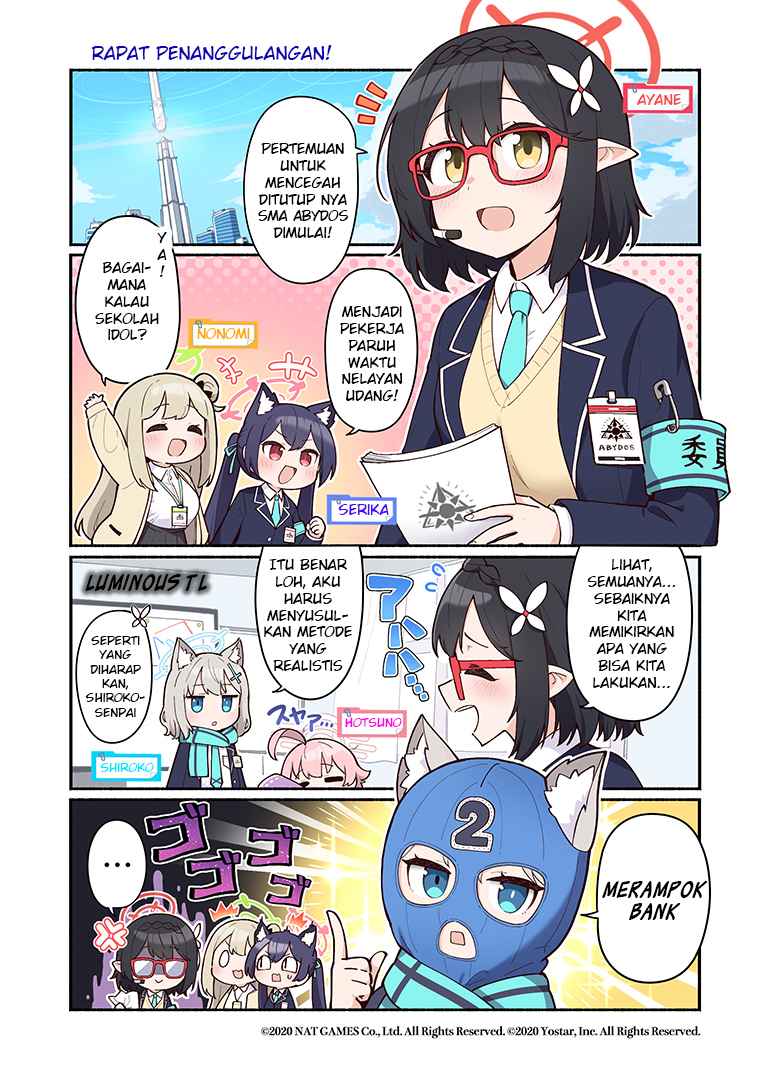 Baca Komik Blue Archive Chapter 1 Gambar 1
