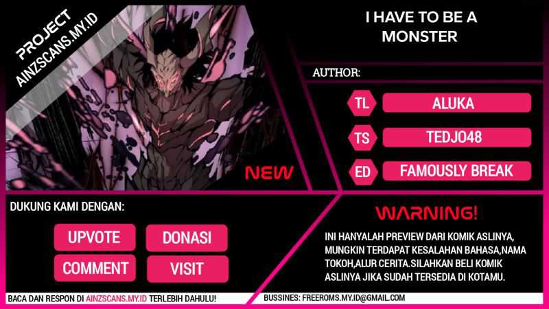 Baca Komik I Have to Be a Monster Chapter 13 Gambar 1