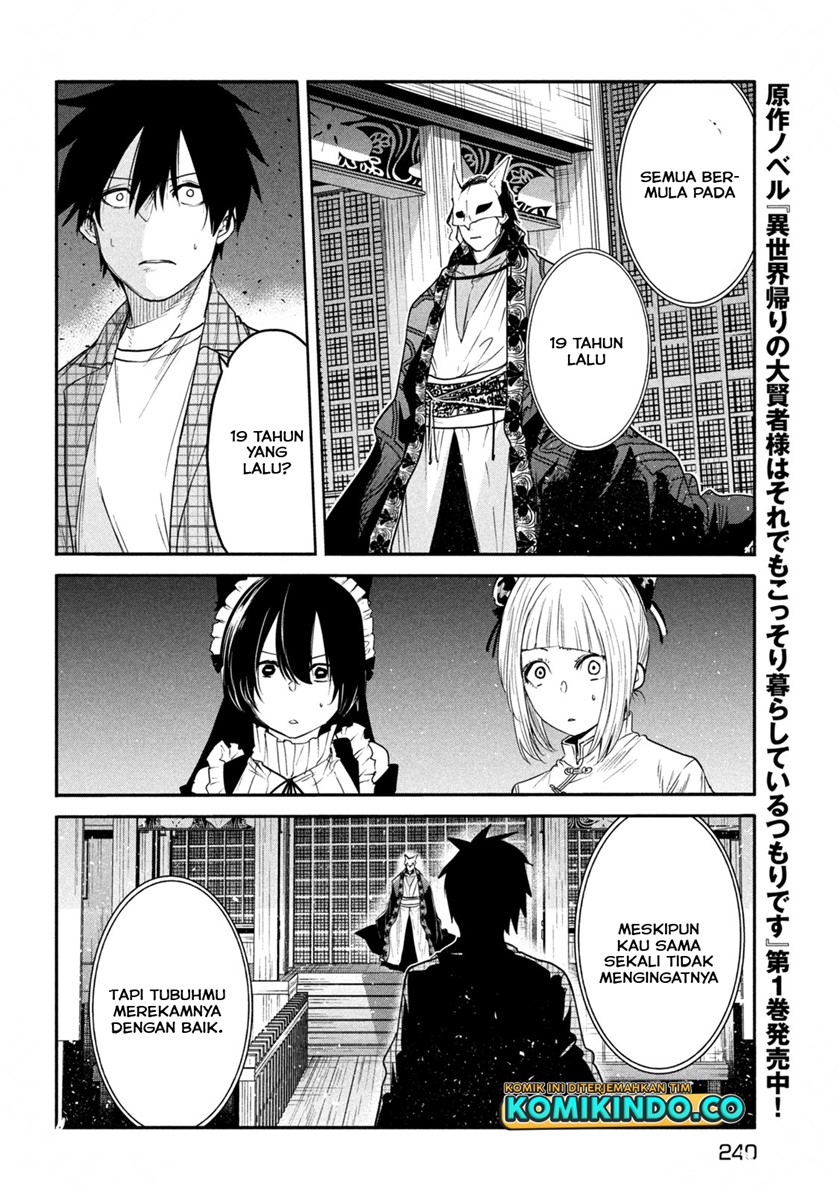 Isekai Kaeri no Daikenja-sama wa Sore Demo Kossori Kurashite Iru Tsumori desu Chapter 13.2 Gambar 15