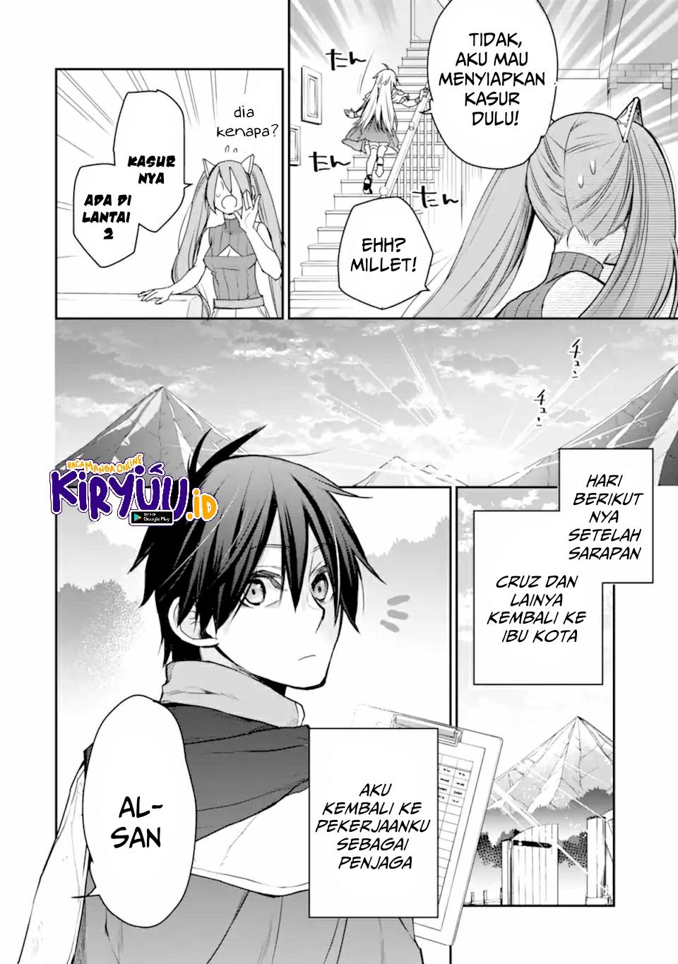 Saikyou no Madoshi. Hisa ni Ya wo Ukete Shimatta no de Inaka no Eihei ni Naru Chapter 27.1 Gambar 11