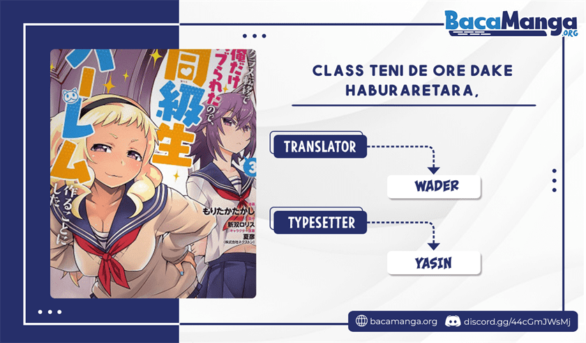 Baca Komik Class Ten’i de Ore dake Haburareta no de, Doukyuusei Harem Tsukuru Koto ni shita Chapter 14 Gambar 1