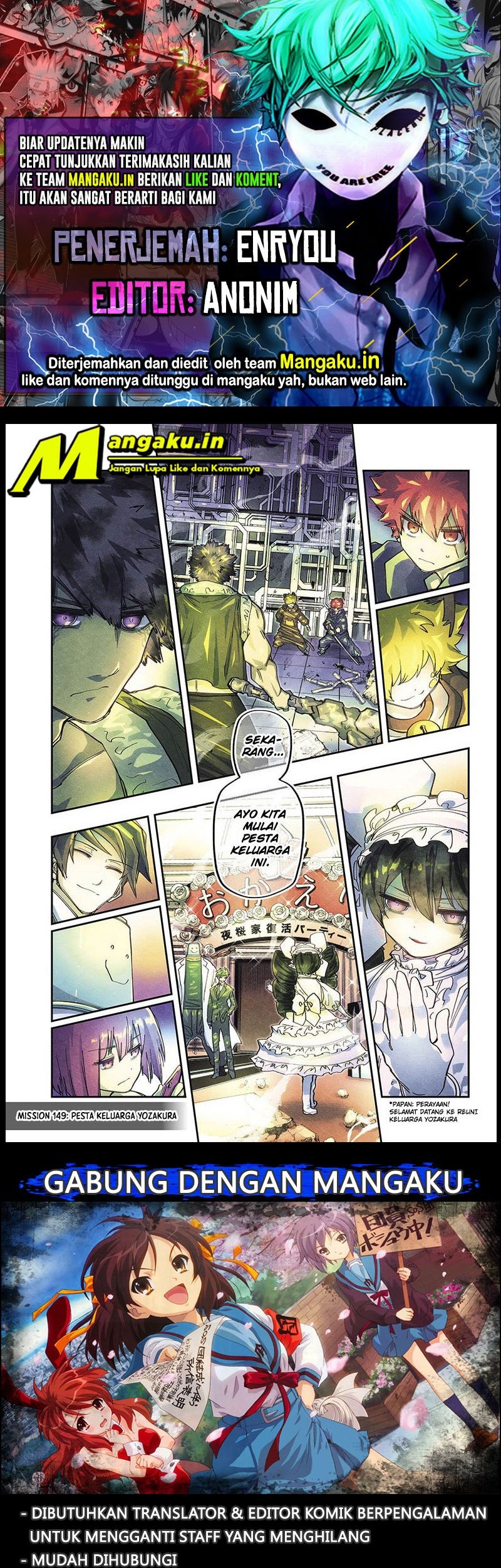 Baca Komik Mission: Yozakura Family Chapter 149 Gambar 1