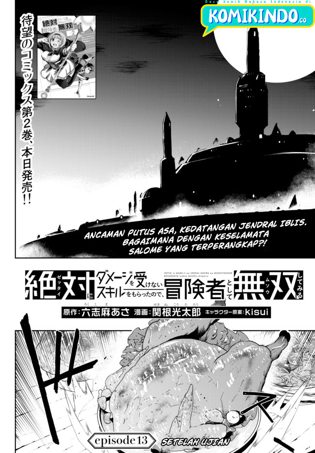 Zettai ni Damage wo Ukenai Skill wo Moratta node, Boukensha to shite Musou shite miru Chapter 13.1 Gambar 5
