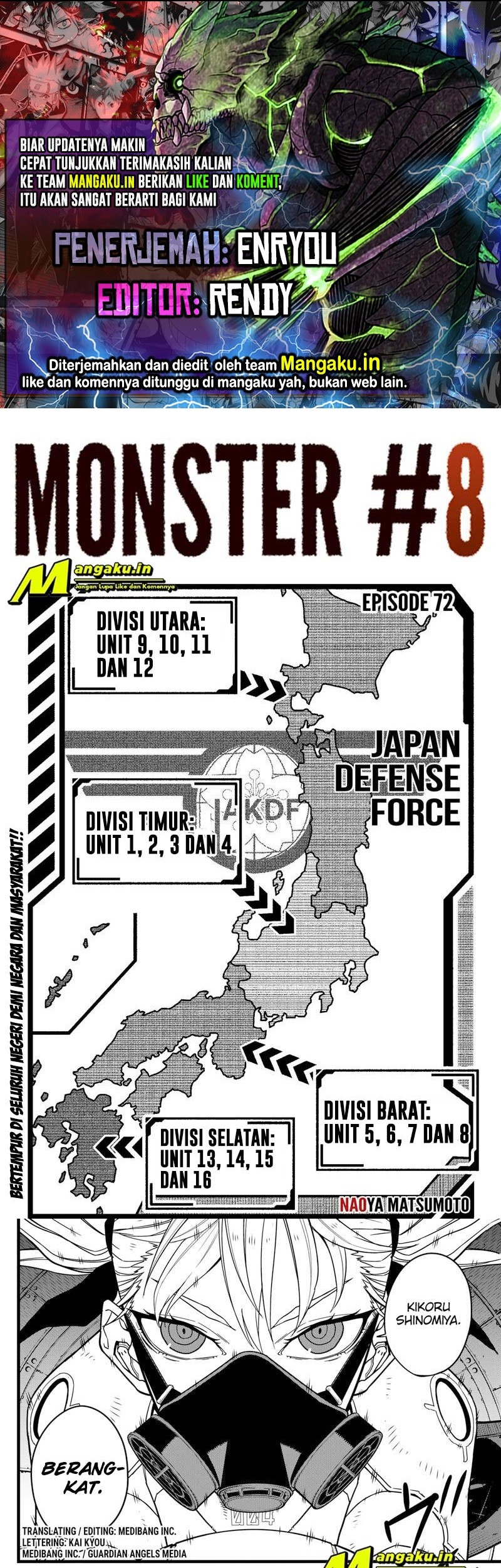 Baca Komik 8Kaijuu Chapter 72 Gambar 1