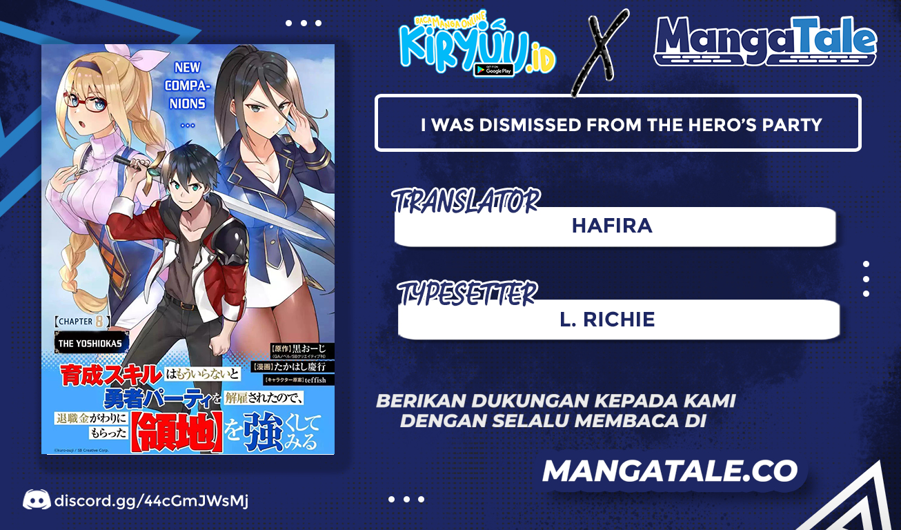 Baca Komik I Was Dismissed from the Hero’s Party Because They Don’t Need My Training Skills, so I Strengthened My [Fief] Which I Got as a Replacement for My Retirement Money Chapter 22.1 Gambar 1