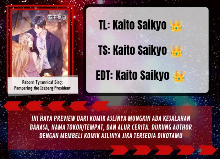Baca Komik Reborn Tyrannical Slag: Pampering the Iceberg President Chapter 01 Gambar 1