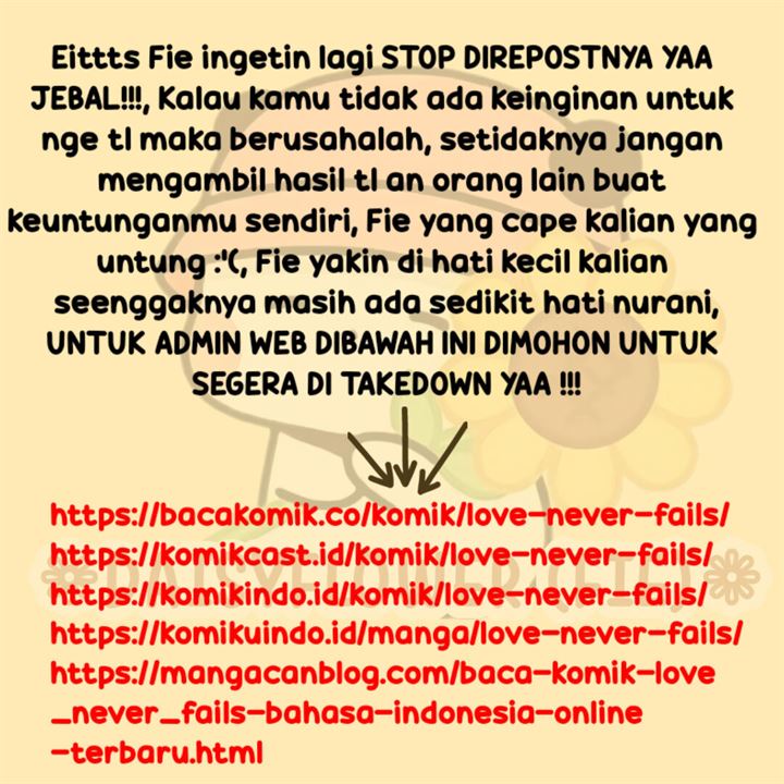 Love Never Fails Chapter 21 Gambar 38