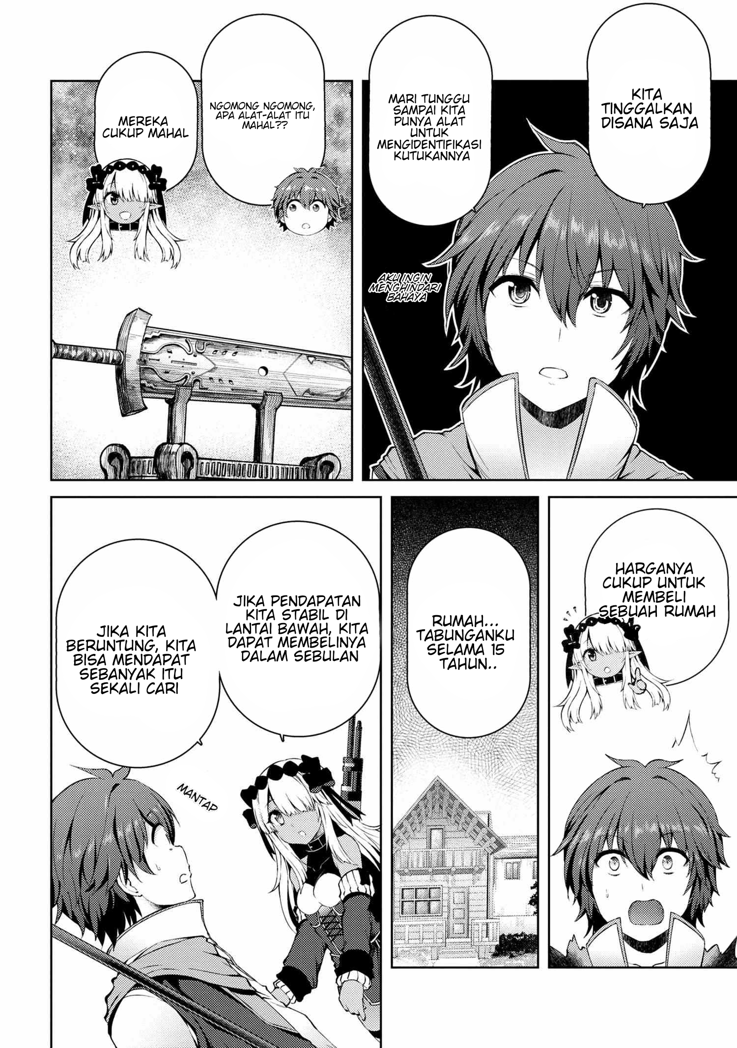 Ie ga Moete Jinsei Dou Demo Yoku Natta kara, Nokotta Nakenashi no Kin de Dark Elf no Dorei o Katta Chapter 4.2 Gambar 4