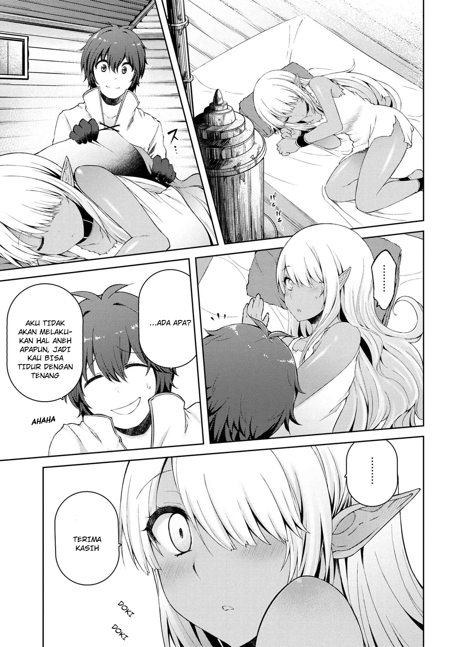 Ie ga Moete Jinsei Dou Demo Yoku Natta kara, Nokotta Nakenashi no Kin de Dark Elf no Dorei o Katta Chapter 02.1 Gambar 14