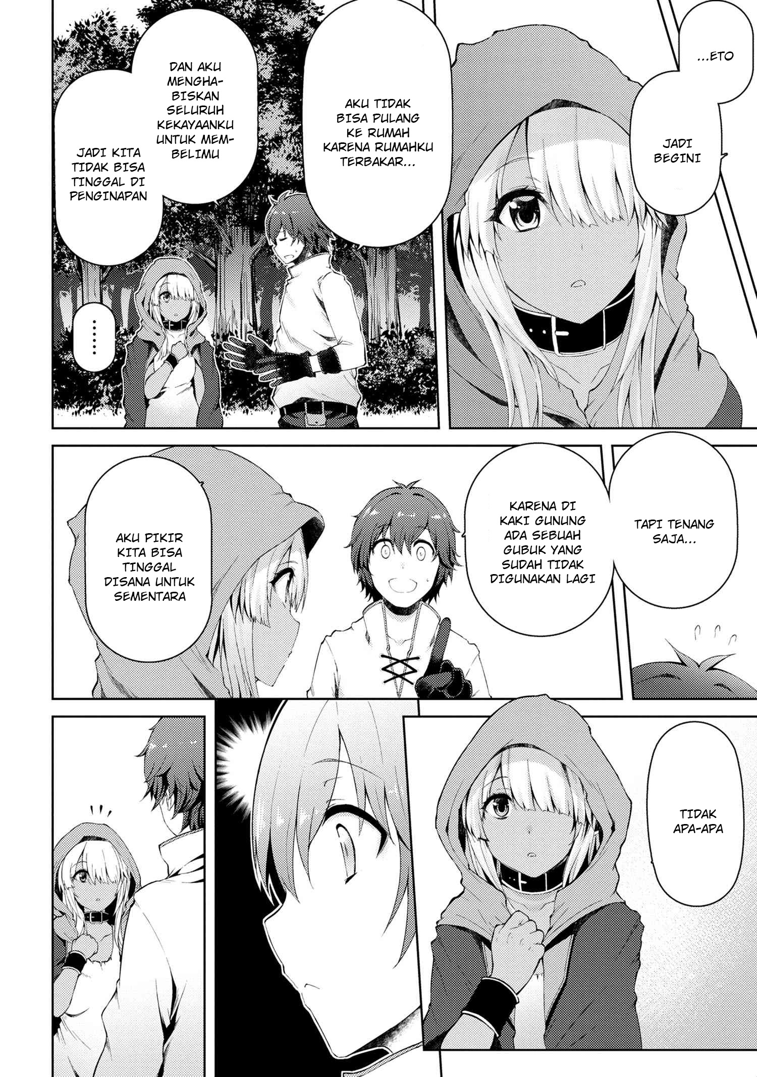 Ie ga Moete Jinsei Dou Demo Yoku Natta kara, Nokotta Nakenashi no Kin de Dark Elf no Dorei o Katta Chapter 02.1 Gambar 5