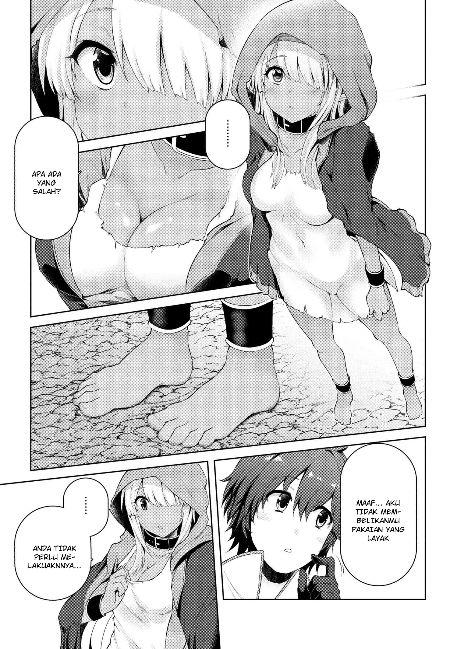 Ie ga Moete Jinsei Dou Demo Yoku Natta kara, Nokotta Nakenashi no Kin de Dark Elf no Dorei o Katta Chapter 02.1 Gambar 6