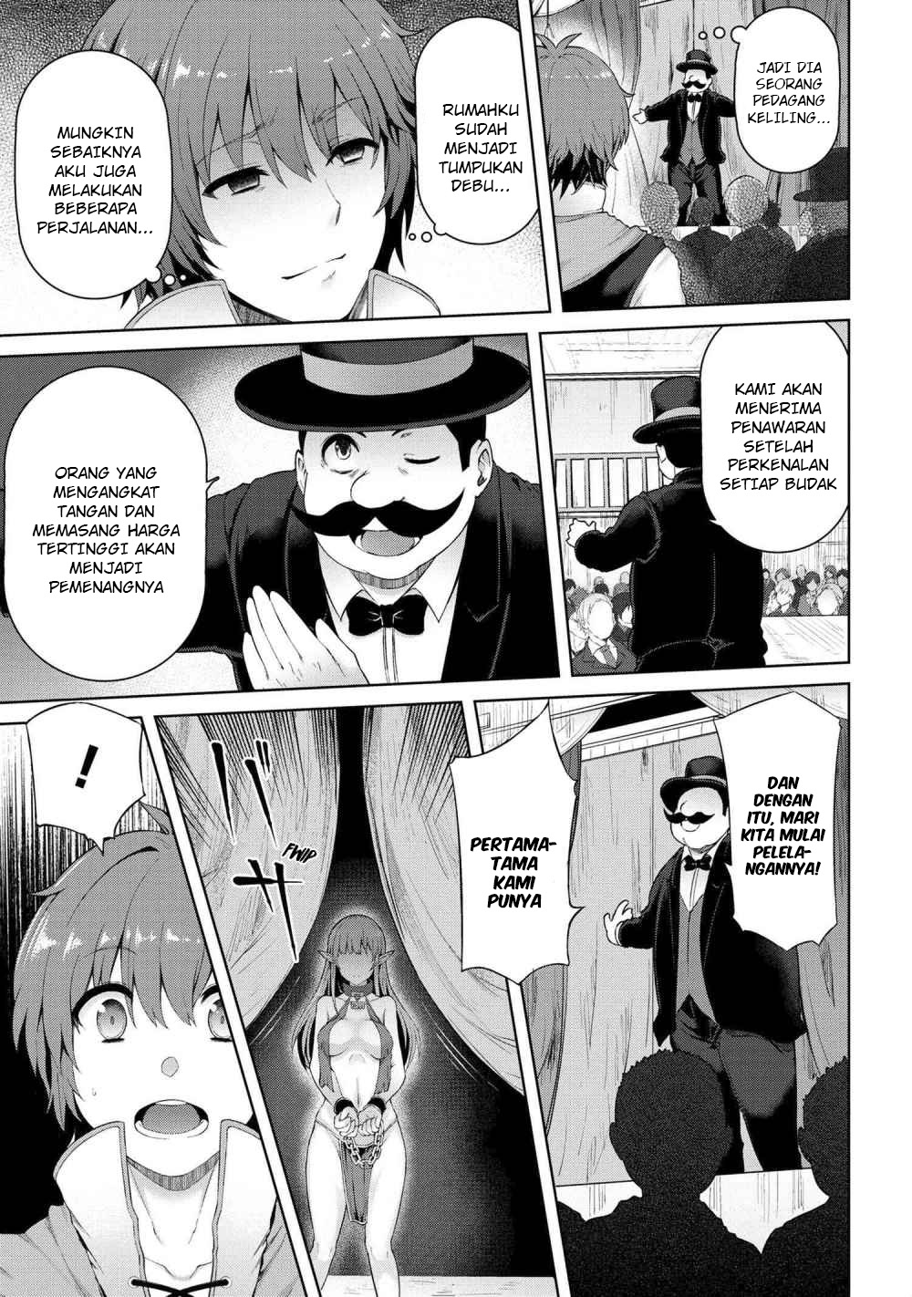 Ie ga Moete Jinsei Dou Demo Yoku Natta kara, Nokotta Nakenashi no Kin de Dark Elf no Dorei o Katta Chapter 01 Gambar 15