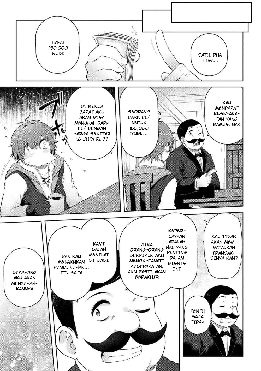 Ie ga Moete Jinsei Dou Demo Yoku Natta kara, Nokotta Nakenashi no Kin de Dark Elf no Dorei o Katta Chapter 01 Gambar 29