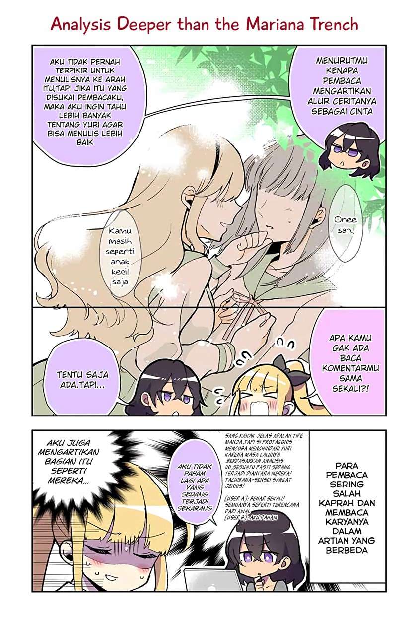 Baca Komik Dokyuusei no Oshi Sakka ni Yuri Mousou ga Bareta Kekka Chapter 7 Gambar 1