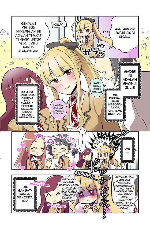 Dokyuusei no Oshi Sakka ni Yuri Mousou ga Bareta Kekka Chapter 1 Gambar 3
