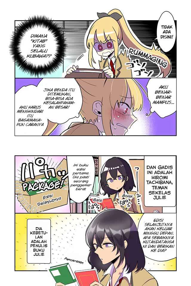 Dokyuusei no Oshi Sakka ni Yuri Mousou ga Bareta Kekka Chapter 1 Gambar 4