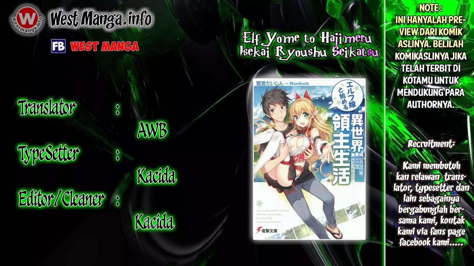 Baca Komik Elf Yome to Hajimeru Isekai Ryoushu Seikatsu Chapter 3 Gambar 1