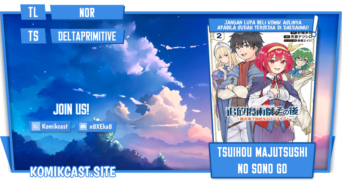 Baca Komik Tsuihou Majutsushi no Sono Go: Shintenchi de Hajimeru Slow Life Chapter 20 Gambar 1