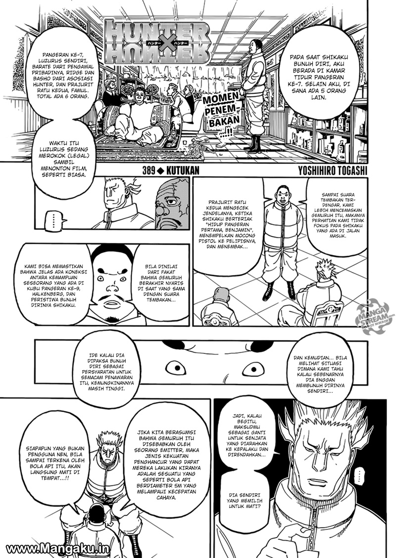 Baca Hunter x Hunter Chapter 389 Gambar 2