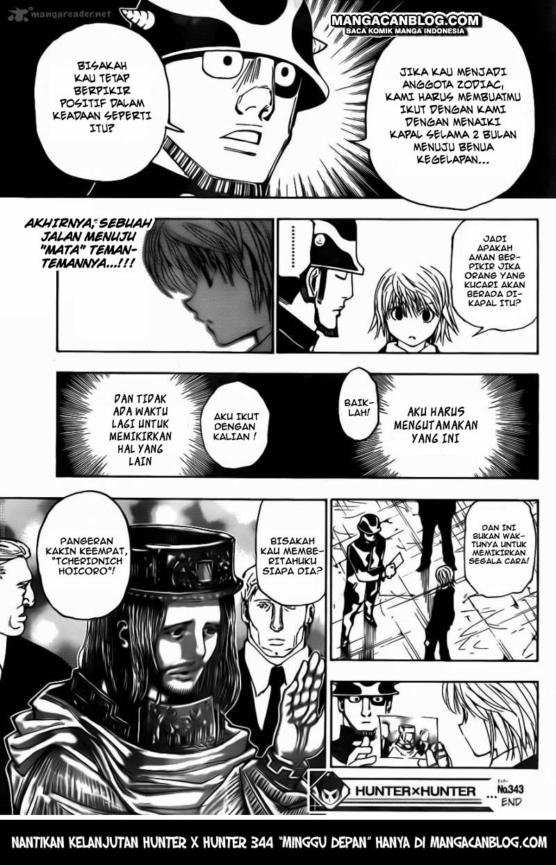 Hunter x Hunter Chapter 343 Gambar 19