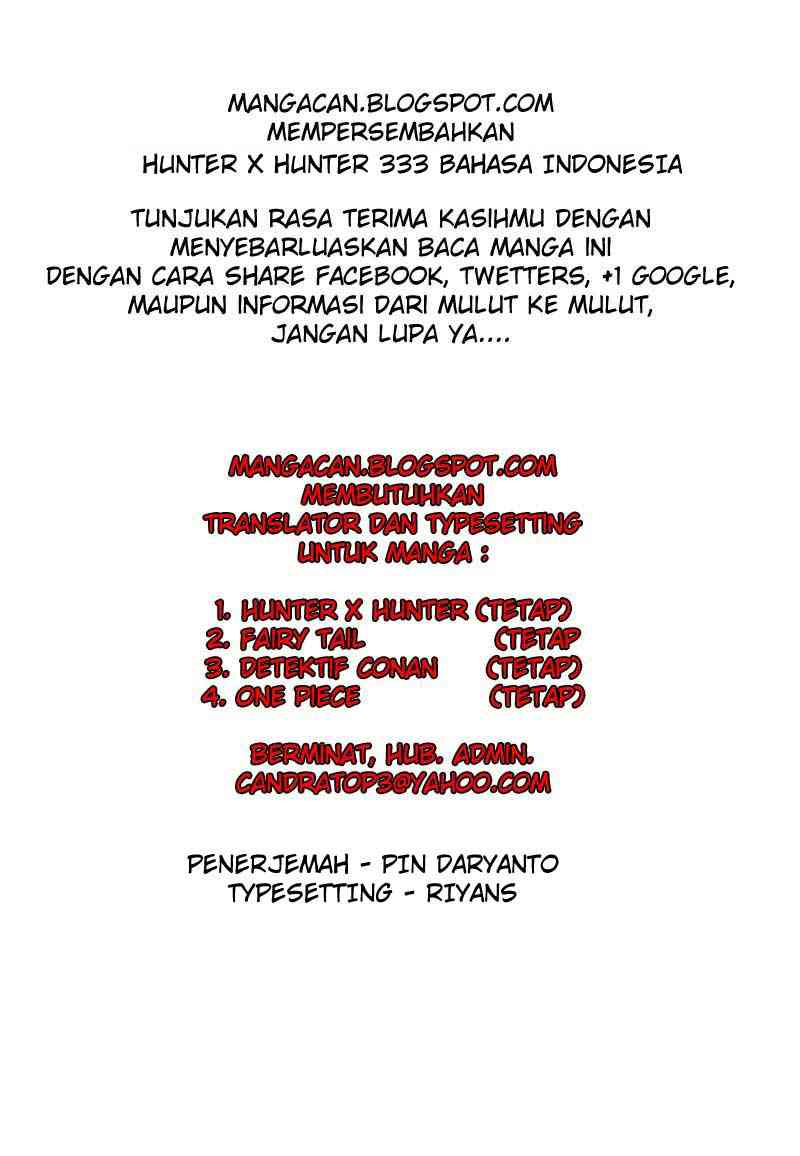 Baca Komik Hunter x Hunter Chapter 333 Gambar 1