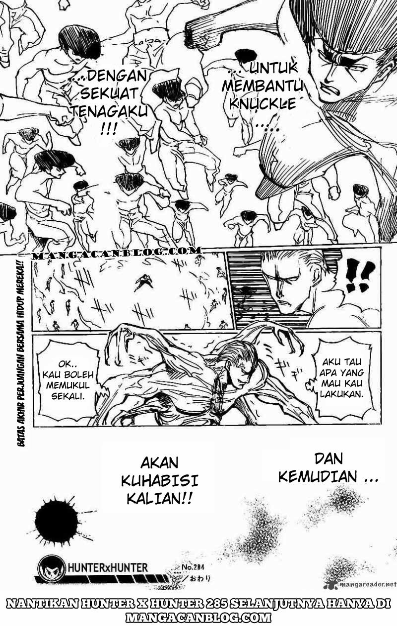 Hunter x Hunter Chapter 284 Gambar 17