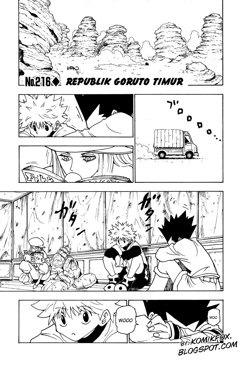 Baca Komik Hunter x Hunter Chapter 216 Gambar 1