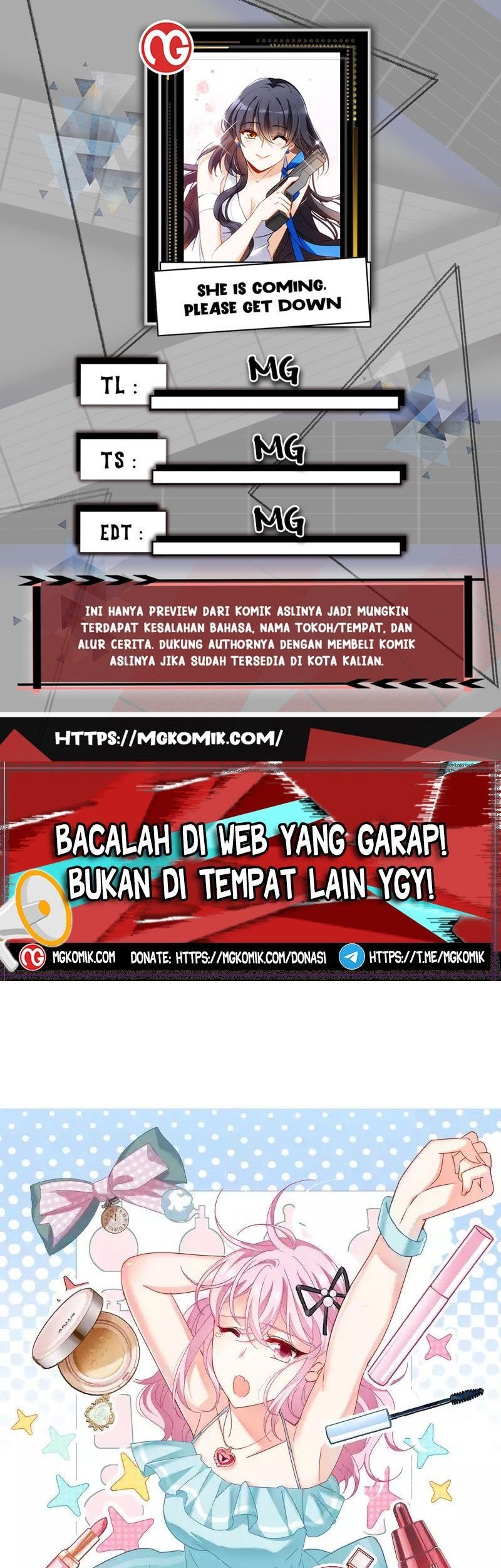 Baca Komik She Is Coming, Please Get Down! Chapter 91.1 Gambar 1