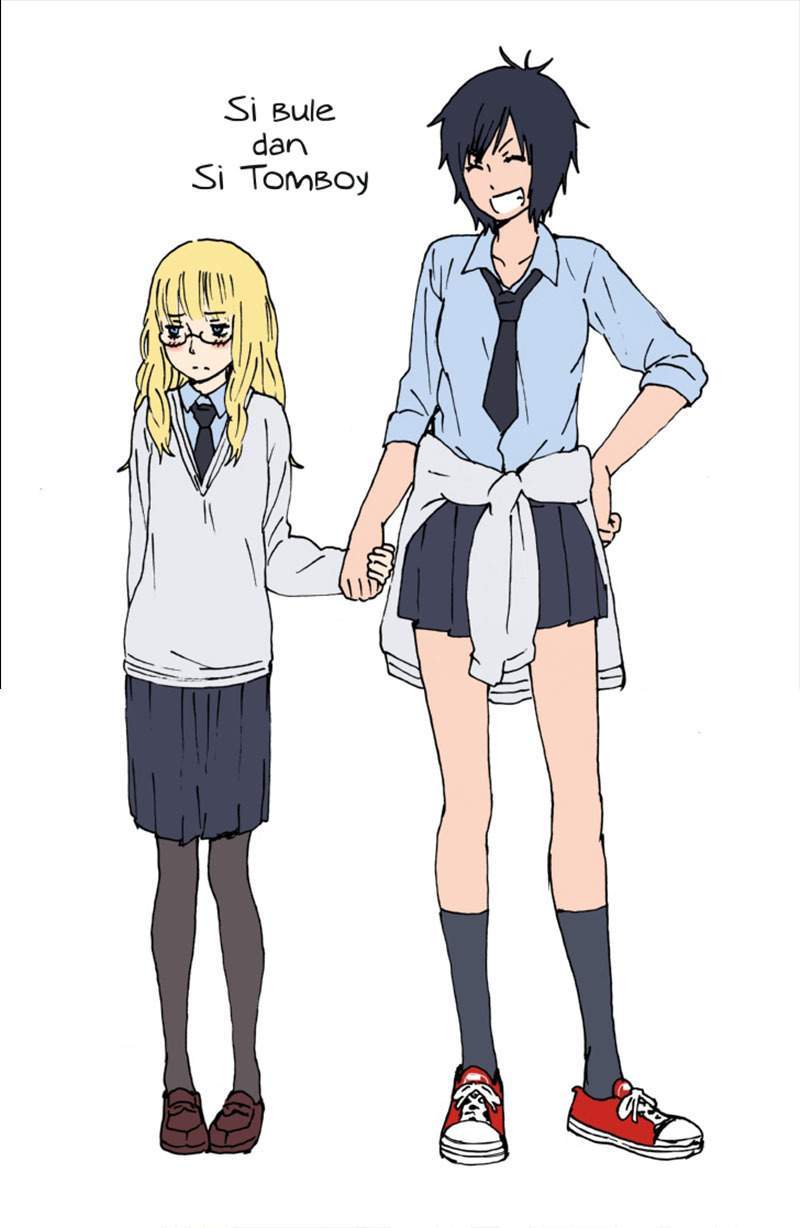 Baca Komik Gaijin-chan to Mushinkei Boyish-chan Chapter 00.1 Gambar 1