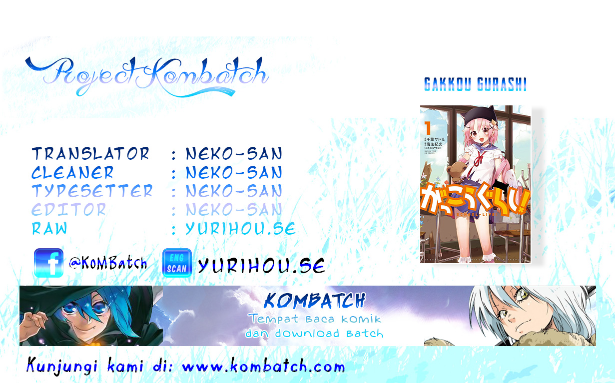 Baca Komik Gakkou Gurashi! Chapter 28 Gambar 1