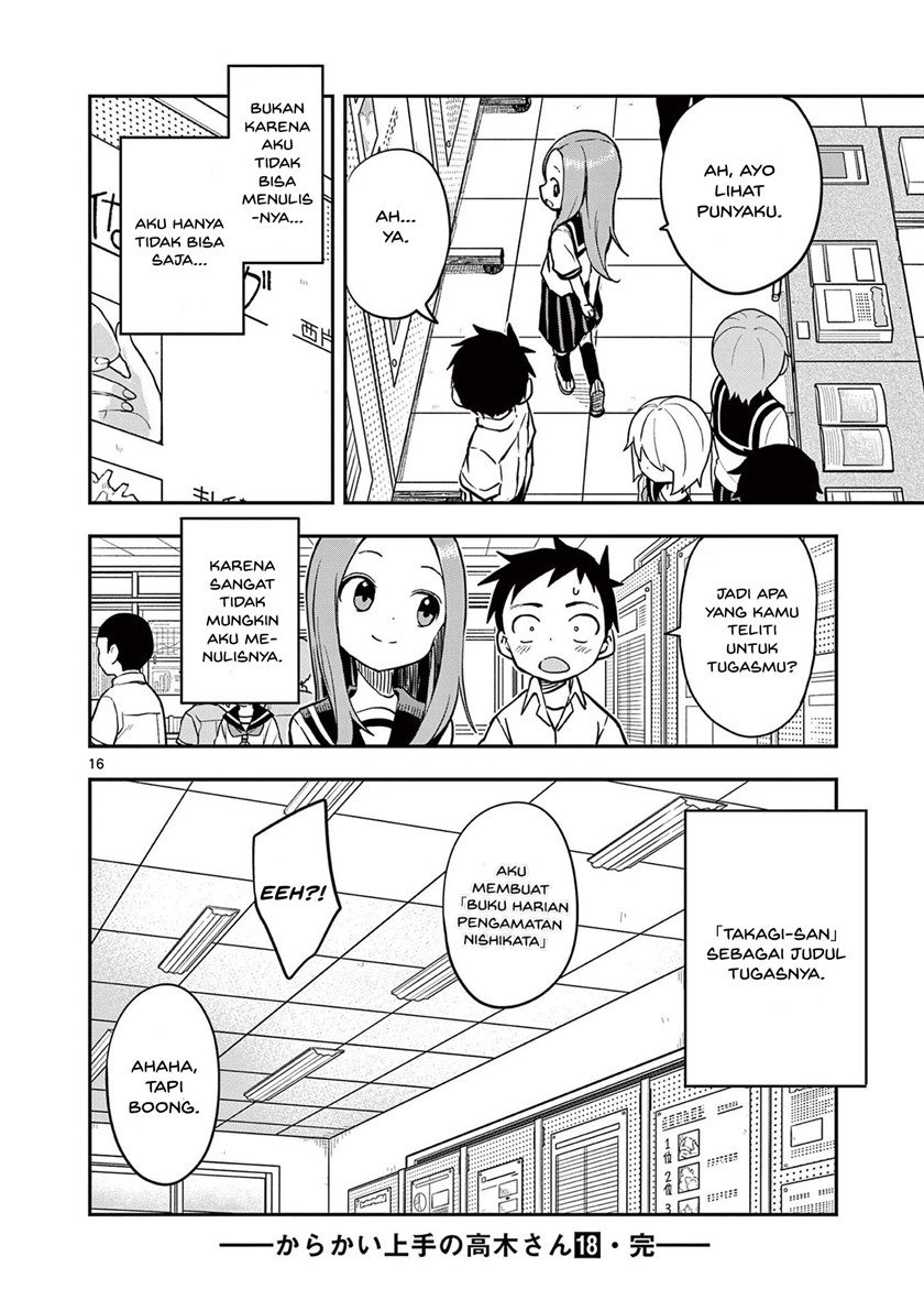 Karakai Jouzu no Takagi-san Chapter 157 Gambar 17