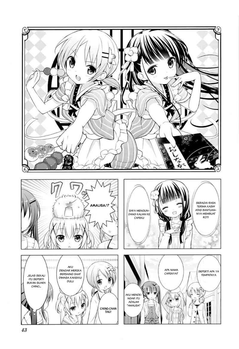 Baca Komik Gochuumon wa Usagi desu ka? Chapter 5 Gambar 1