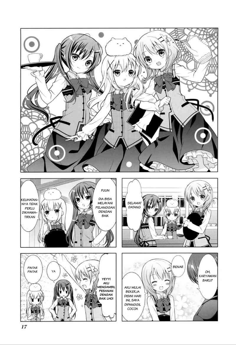 Baca Komik Gochuumon wa Usagi desu ka? Chapter 2 Gambar 1