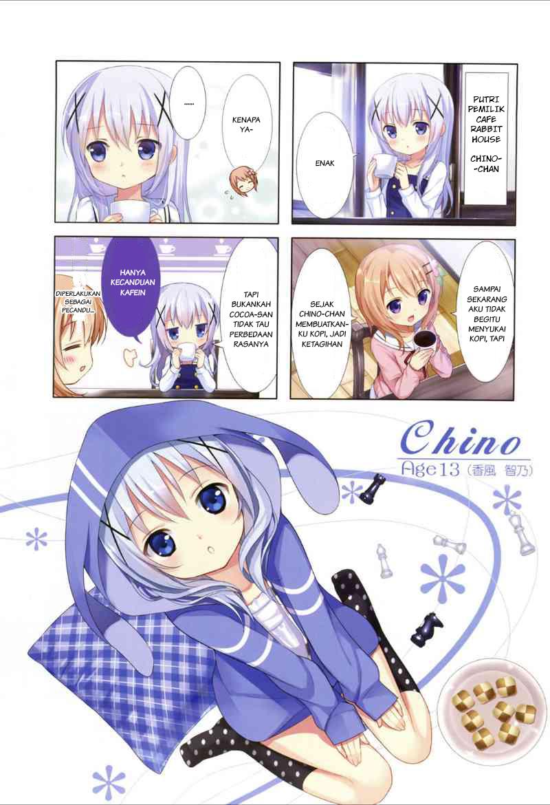 Baca Gochuumon wa Usagi desu ka? Chapter 00.1 Gambar 2