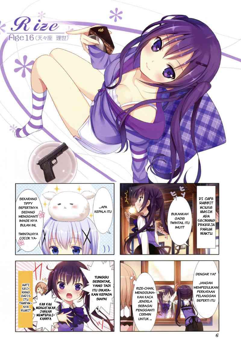 Gochuumon wa Usagi desu ka? Chapter 00.1 Gambar 3