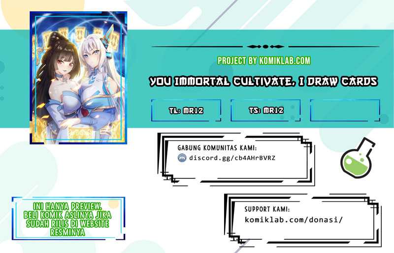 Baca Komik You Immortal Cultivate, I Draw Cards Chapter 09 Gambar 1