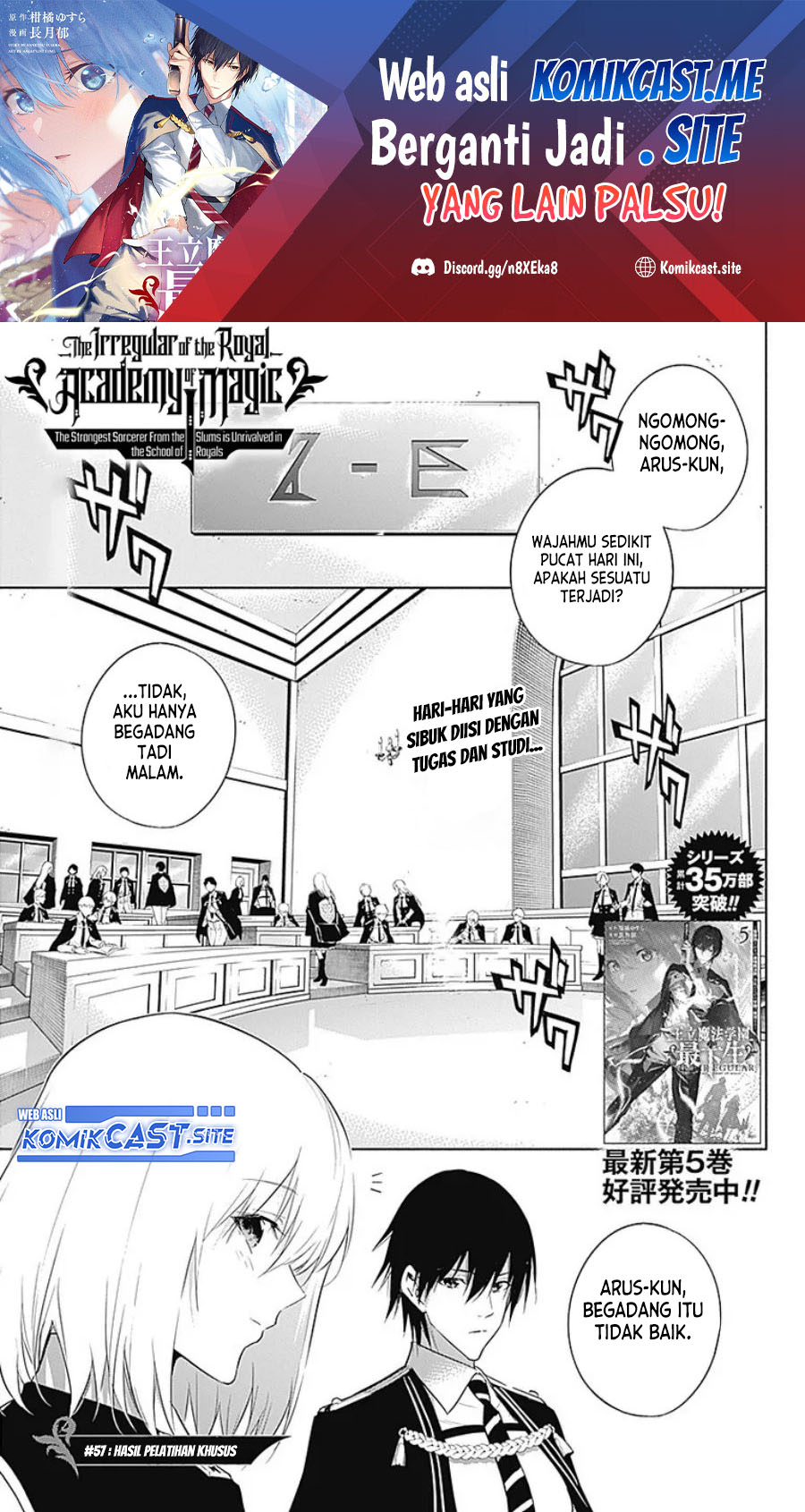 Baca Ouritsu Mahou Gakuen no Saikasei: Slum Agari no Saikyou Mahoushi, Kizoku darake no Gakuen de Musou suru Chapter 57 Gambar 2