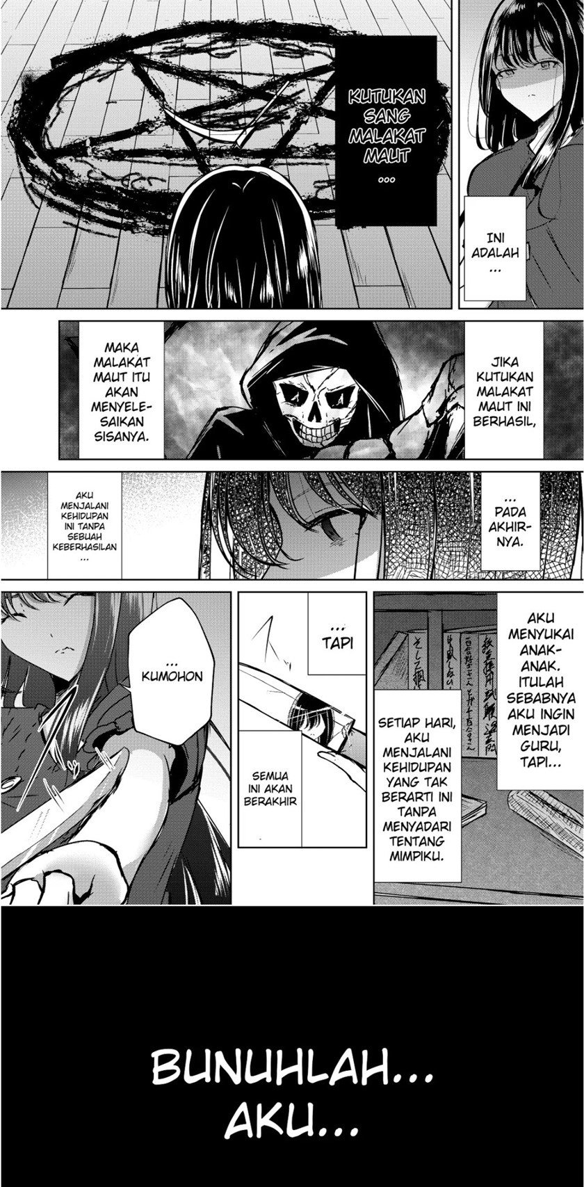 Baca Komik Grim Reaper-san, Kill Me Please! Chapter 00.1 Gambar 1