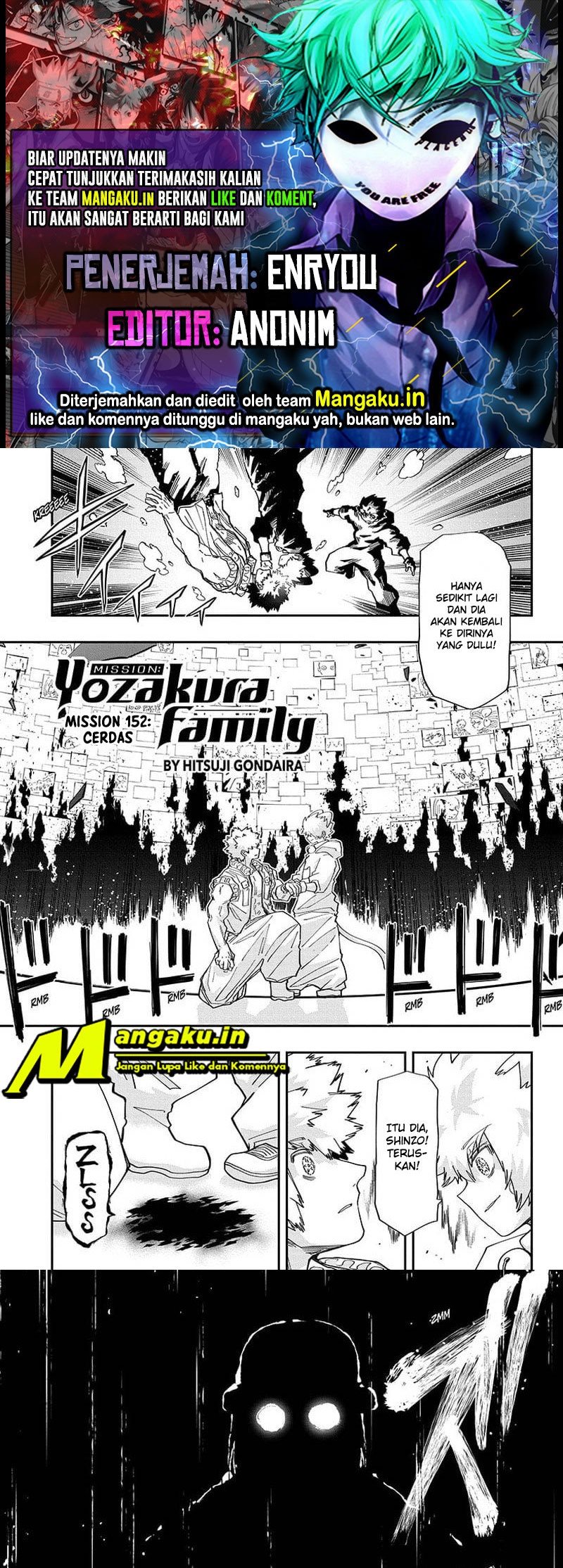 Baca Komik Mission: Yozakura Family Chapter 152 Gambar 1