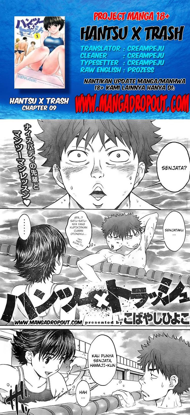 Baca Komik Hantsu x Trash Chapter 9 Gambar 1