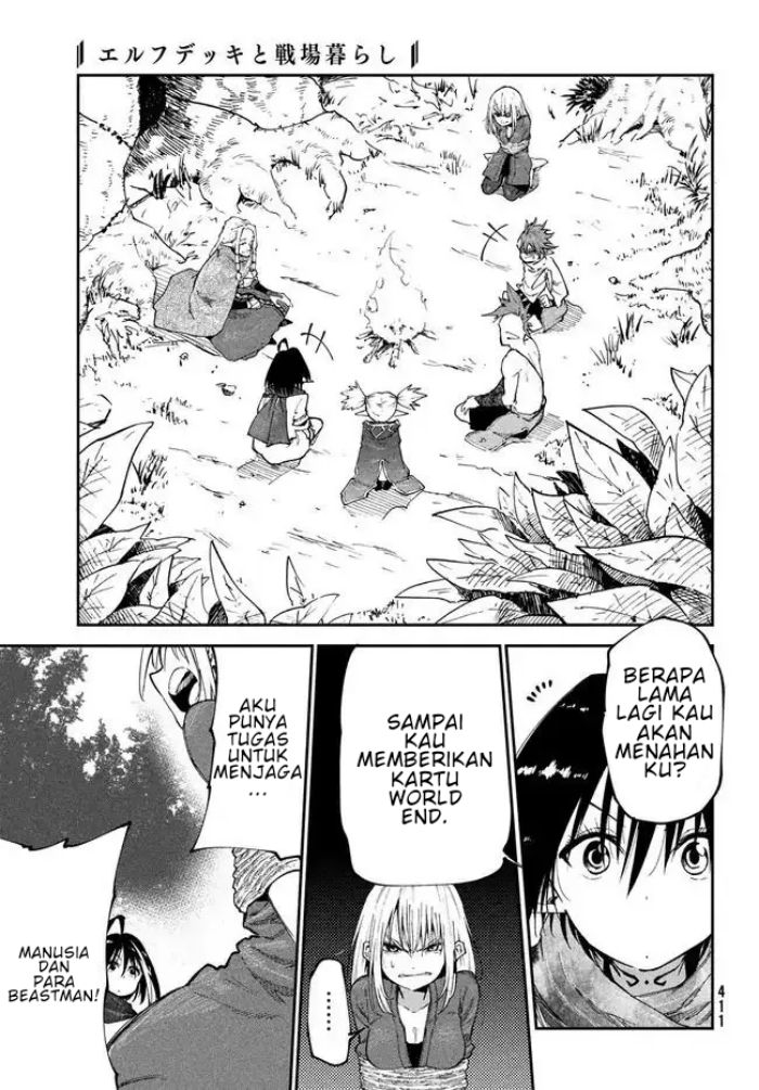 Elf Deck To Senjou Gurashi Chapter 09 Gambar 25