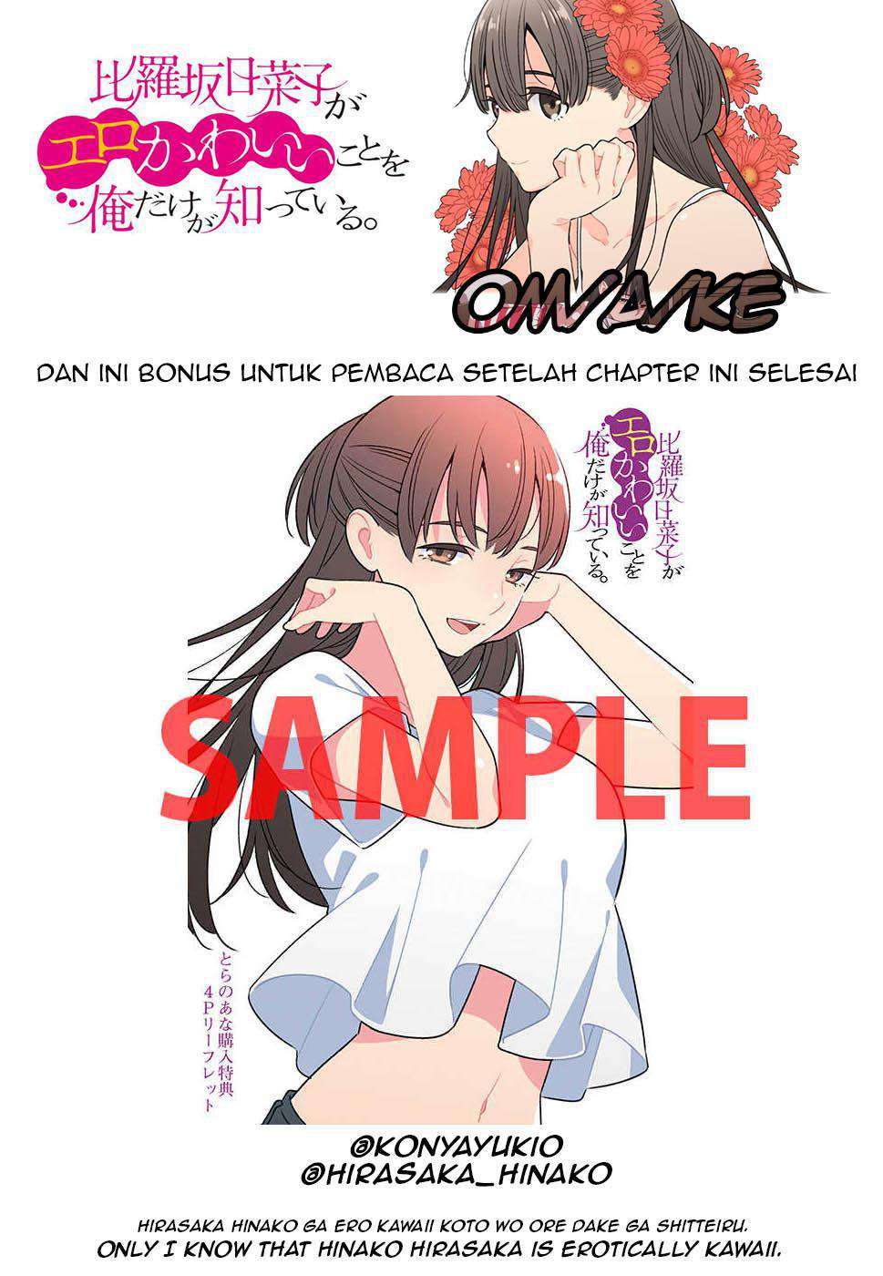 Hirasaka Hinako ga Ero Kawaii koto wo Ore dake ga Shitteiru Chapter 09.5 Gambar 18